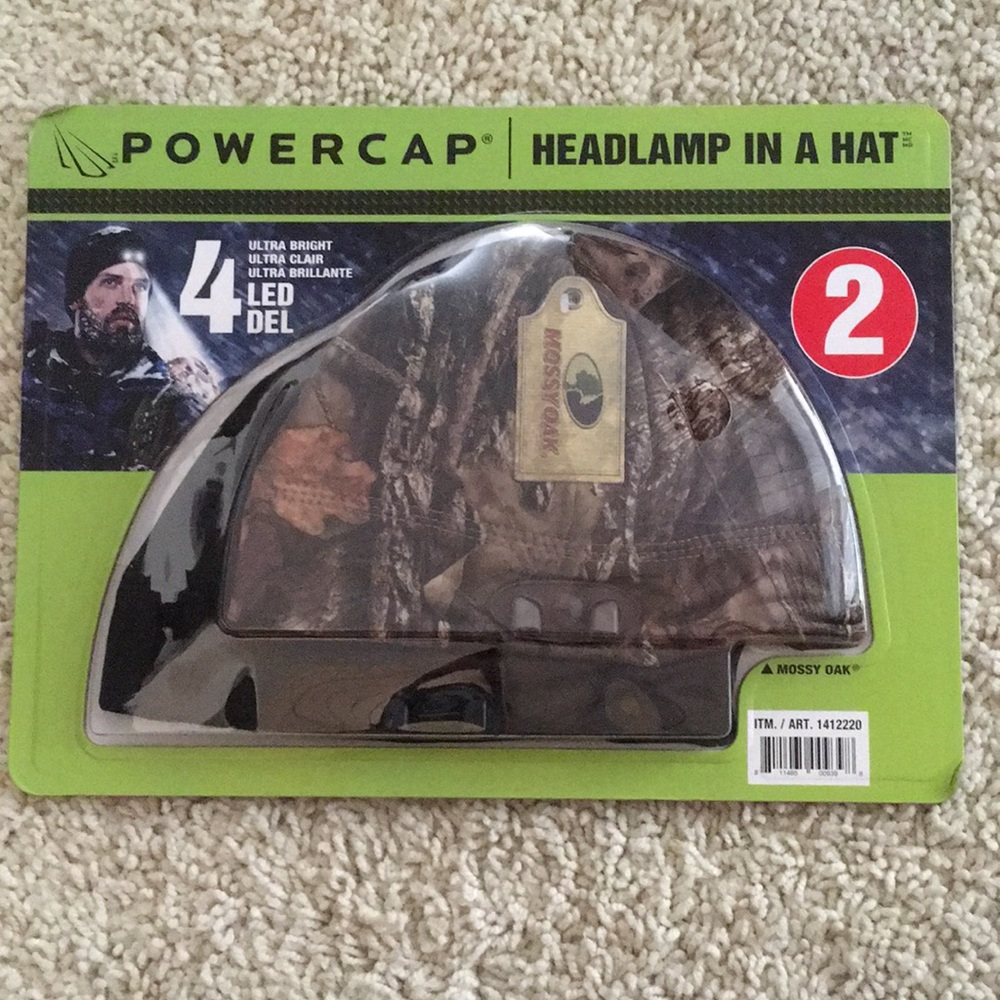 Powercap Headlamp in a Hat. 2 pack.